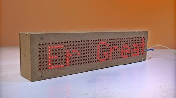 HOW I MADE 8x48 SCROLLING TEXT LED DISPLAY !!