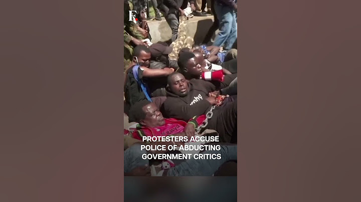 Kenya Police Fire Teargas At Protesters Over Alleged Abductions