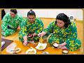 【相撲飯】イワシ明太・あんかけ焼きそば・揚げ餃子 ／ 🍚『ちゃんこ番：颯雅・月岡・菊池』
