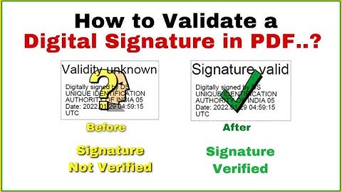 How to Validate Digital Signature in Any Certificates / PDF Documents