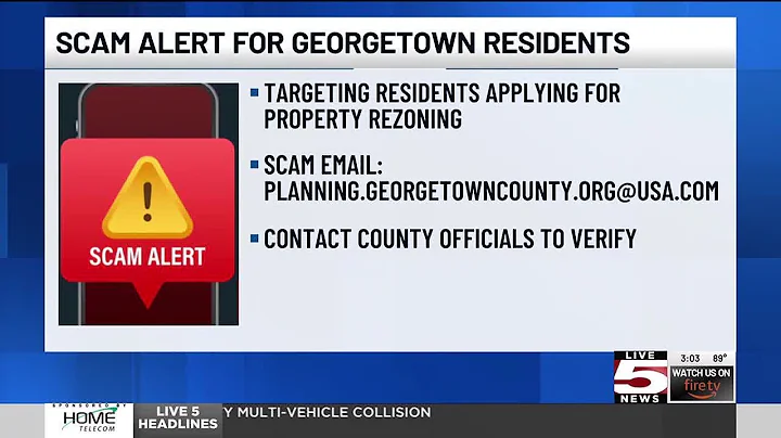 VIDEO: Georgetown County officials warn residents about circulating email scam