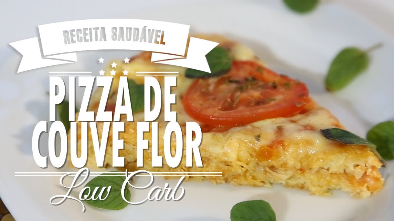PIZZA DE COUVE FLOR { Low Carb }| Mamãe Vida Saudável #132