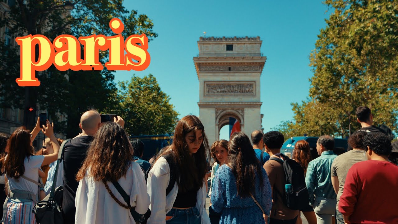 French Bastille Day Arc de Triomphe Parade，HD stereo sound