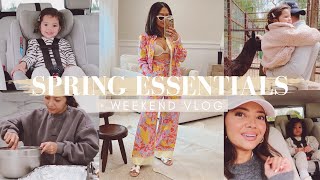 Spring Essentials + Weekend Vog | New Spring Pieces, Cook With Me, Lots of Family Time & More!