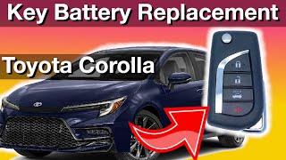 Battery replacement Toyota Corolla Key phob battery replacement (How to instructions) by MegaSafetyFirst 215 views 3 months ago 2 minutes, 18 seconds