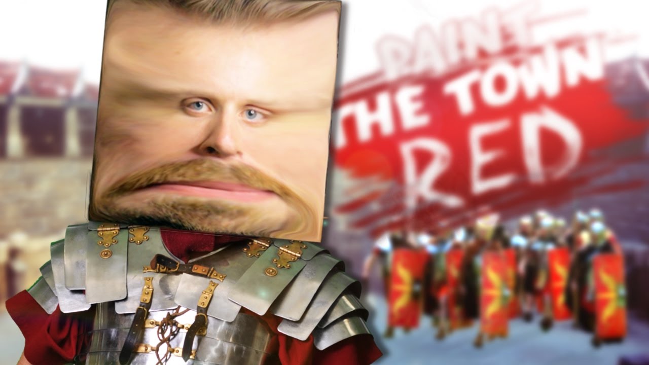 SHIELD GUY VS THE SQUARE HEAD ARMY!! • Paint the Town Red Co-op (Arena ...