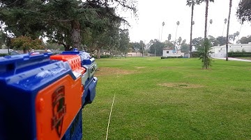 Nerf N-Strike Elite Stryfe Firing/Range Test (12.6v)