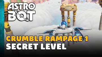 Astro Bot - How to Reach the Secret Level Crumble Rampage 1