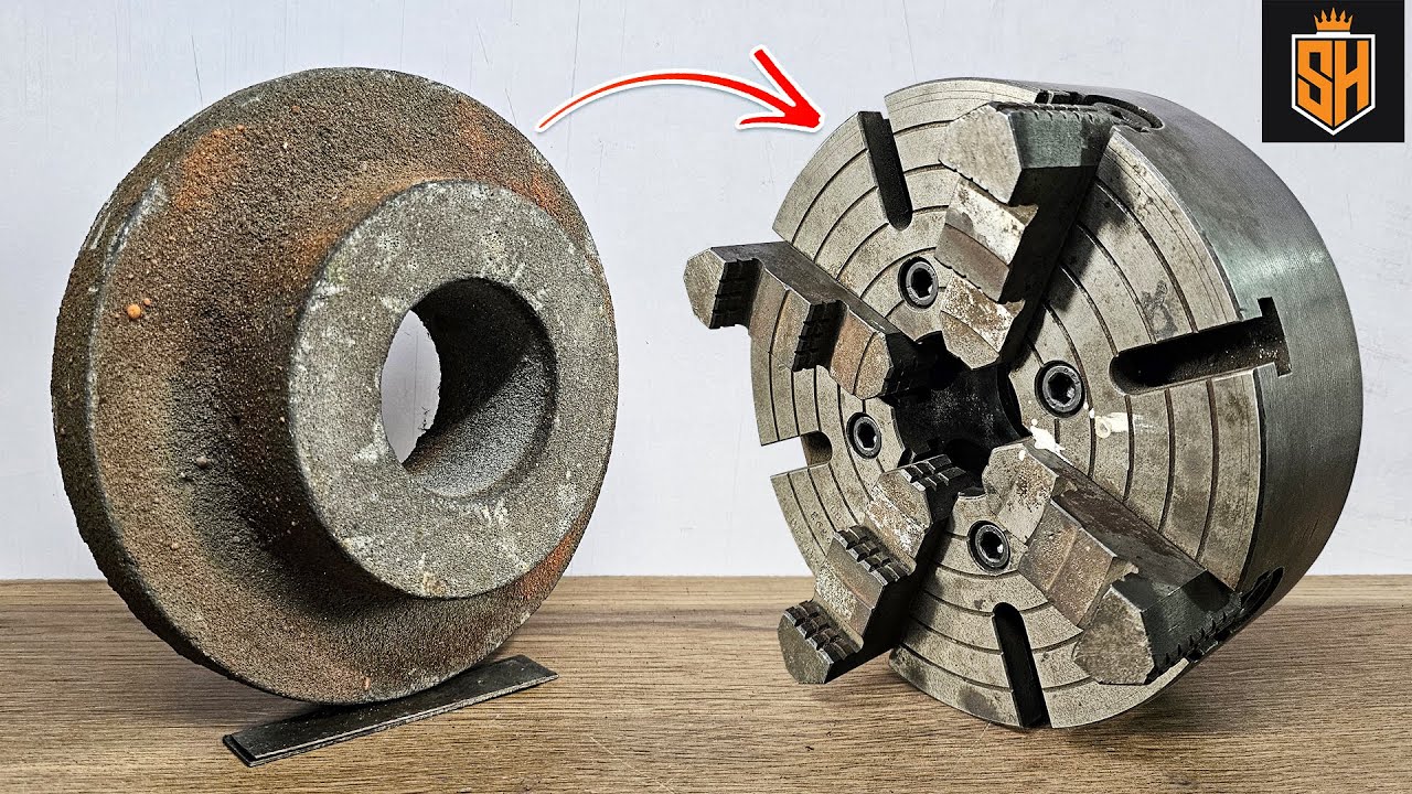 How I Made a Lathe 4-Jaw Chuck Back Plate in My Workshop - YouTube
