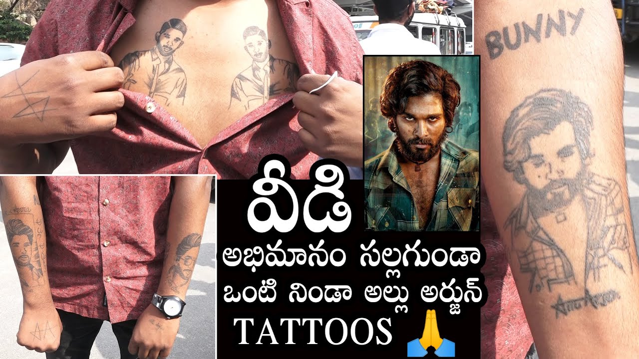 New permanent tattoo AA ARMY  Allu Arjun Army Kakinada  Facebook
