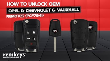 How to Unlock OEM Opel & Chevrolet & Vauxhall Remotes (PCF7941)