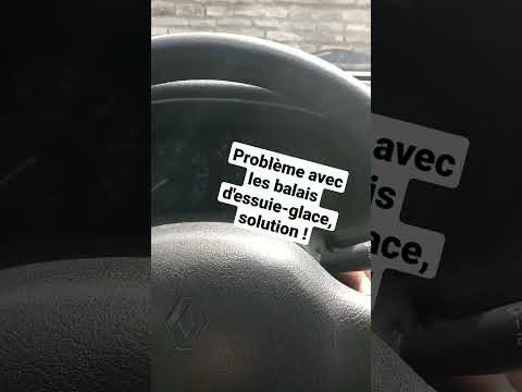 Problème de fonctionnement des balais d'essuie glaces #Renault #Clio. Voici la solution !