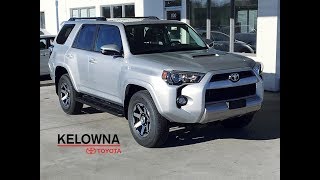 The 2019 4runner offers a variety of options depending on trim level
like jbl audio, 4 wheel crawl control, 20 inch alloy wheels, leather
seats and much ...