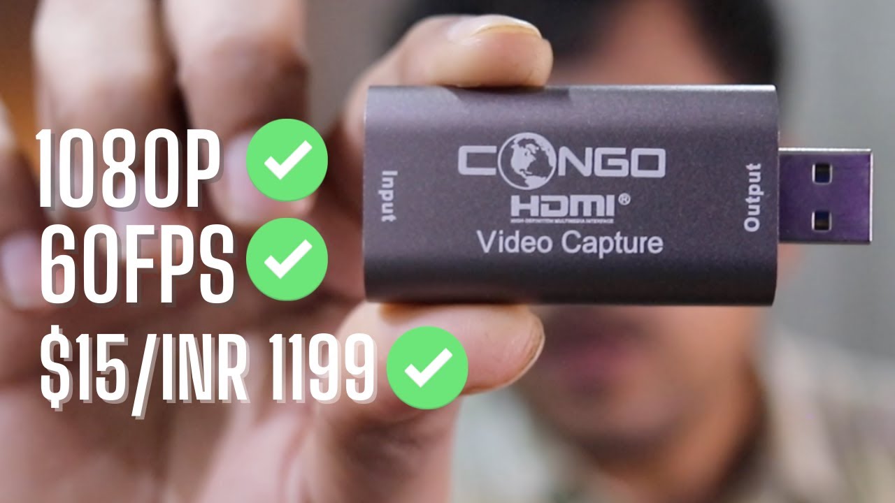 1080P 60FPS HDMI Capture Card | Congo HDMI Card for PC XBOX, PlayStation, &  Android - YouTube