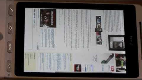Orange HTC Hero web browser (last100.com)
