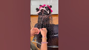 HOW I ADD CURLS TO THE ENDS OF BOHO BRAIDS #phillybraider #bohobraids