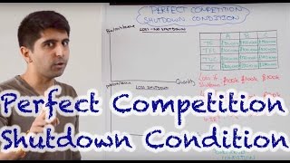 Y2 14) Perfect Competition - Shutdown Condition