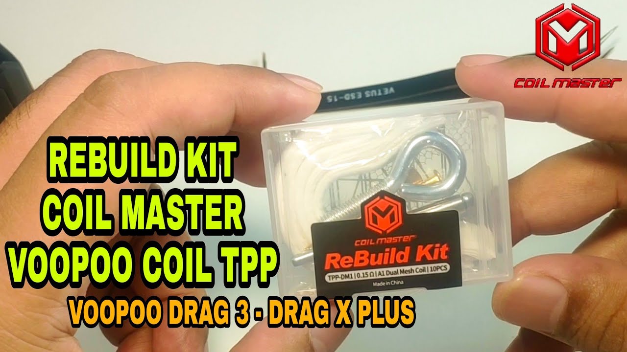 Cara Rebuild & Rewick Coil TPP 0.15 Ohm | RBK Coil Master For Voopoo Drag 3 & Drag X Plus