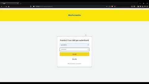 MiniPortaleGio - PHP - Web App