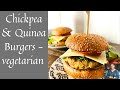 CHICKPEA & QUINOA BURGERS | PROTEIN RICH VEGETARIAN BURGERS