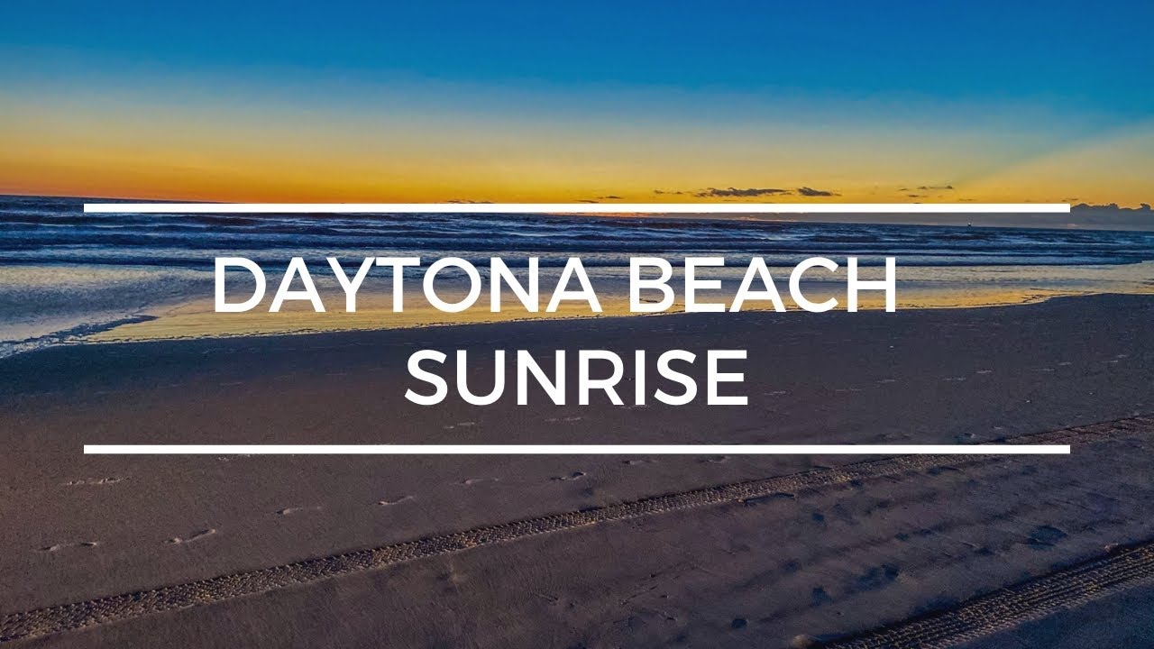 Sunrise In Daytona Beach | Florida Ocean Wave Sounds