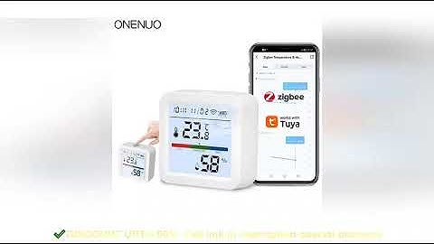 Tuya ZigBee Smart Home Temperature Humidity Sensor with BackLight LCD Works With Google Assistant an