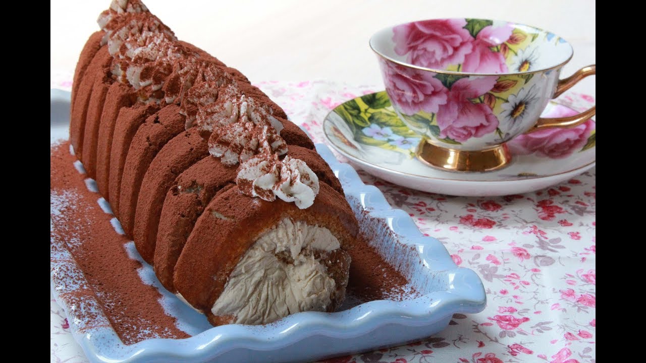 كيك رولي بدون فرن بدون جينواز بدون مول رااائع سهل التحضير