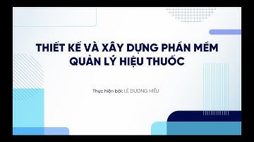 Phần Mềm Quản Lý Nhà Thuốc   Đồ Án C# WinForms