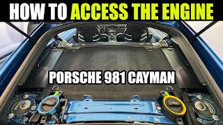 How to Access the Engine on a Porsche 981 Cayman