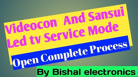 Sansui Led tv Service mode open process🔥