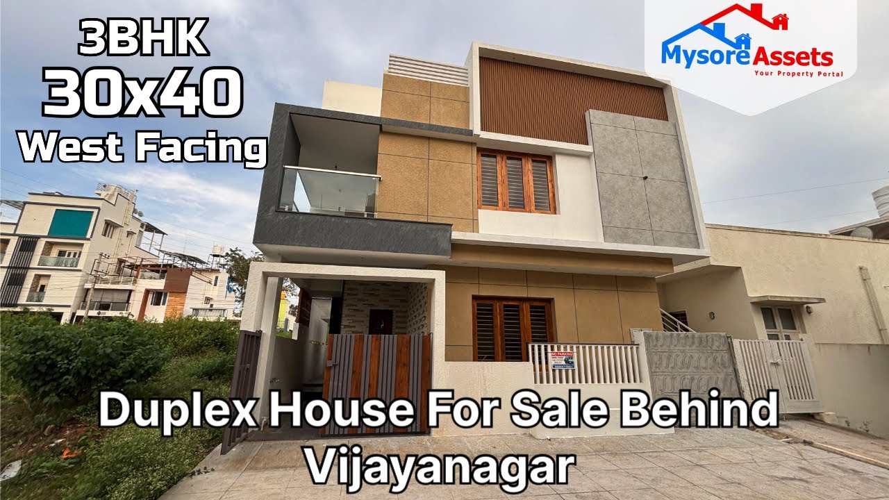Brand New 3BHK Duplex Home for Sale in Mysore | All Teak Wood | Modern Kitchen | ₹1.65 Crore