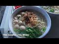 [Singapore Street Food] Handmade noodles, fried carrot cake and Prawn noodles (Hokkien mee), 2021