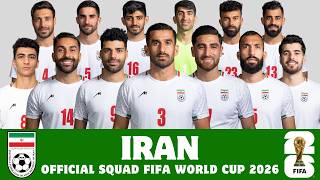 Iran  Squad For Fifa World Cup 2026  Iran  Fifa World Cup 2026