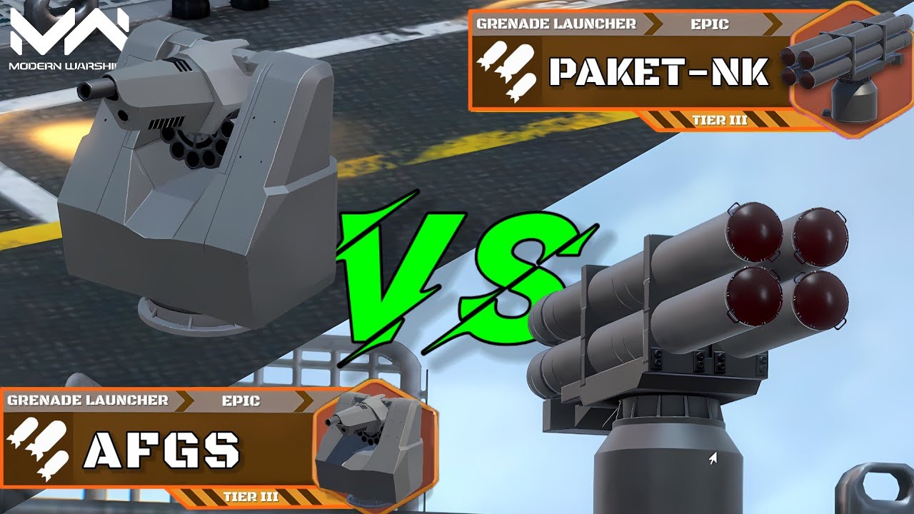 Anti Submarine Warfare Autocannon Comparison! Paket NK VS AFGS! Which One Is Better?