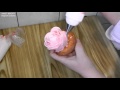 украшение тортов -как сделать розу из крема, cake decoration - how to make a rose cream