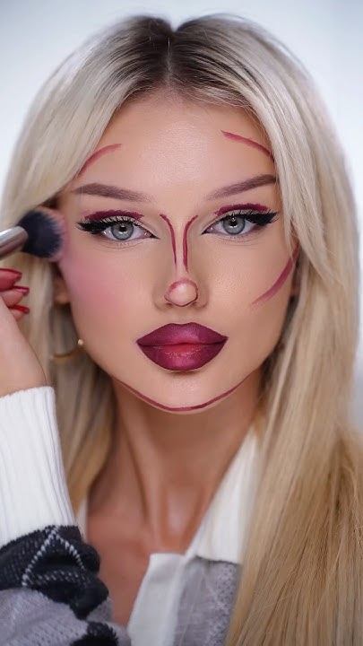 Винный макияж одним карандашом 🍷оцените полноценный образ в конце # ...