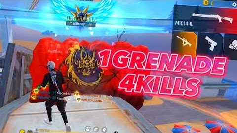 Free Fire Grenade King👑 WL JACKY Or Wot 🔥 1 Grenade 4 Kills 🥵 #shorts #freefire #viral #grenadeking