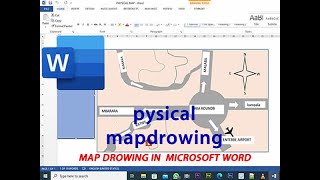 How to draw or create schools hospitals and towns Physical MAPS in Microsoft word