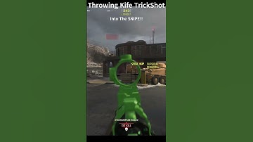 🗡️Throwing Knife Trick-Shot Into Quick Scope!! 😱🏆#shorts #callofduty #mw3
