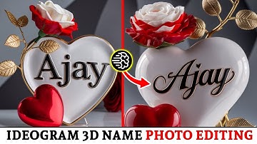 ideogram ai photo editing | Instagram Trending Name Art Photo Editing | Ai Photo Editing