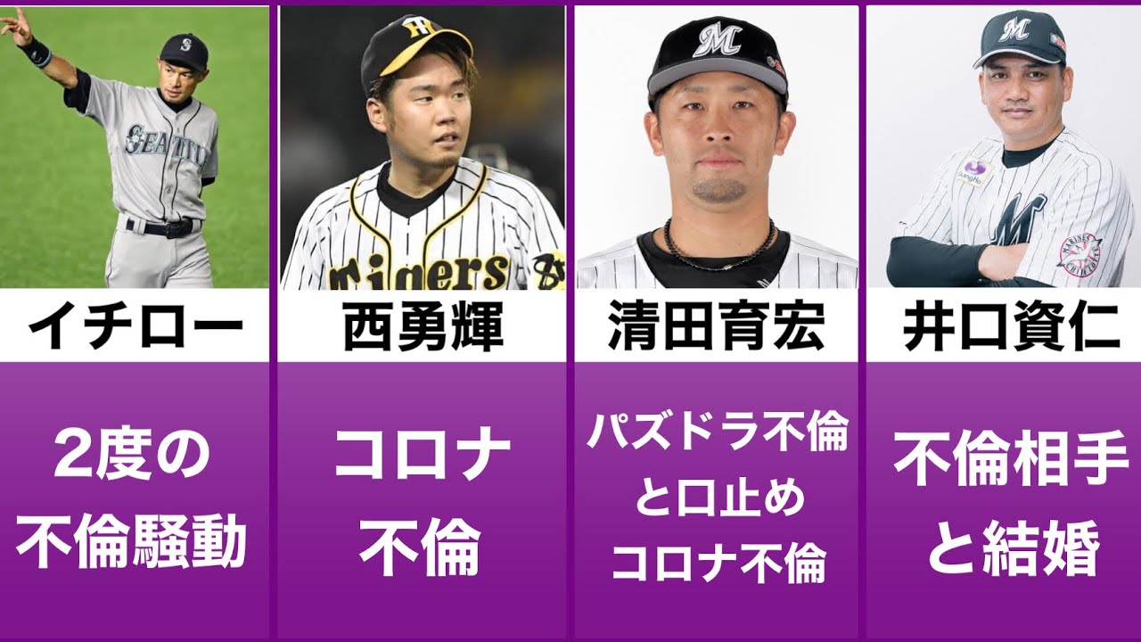 清田育宏 不倫したプロ野球選手 Youtube