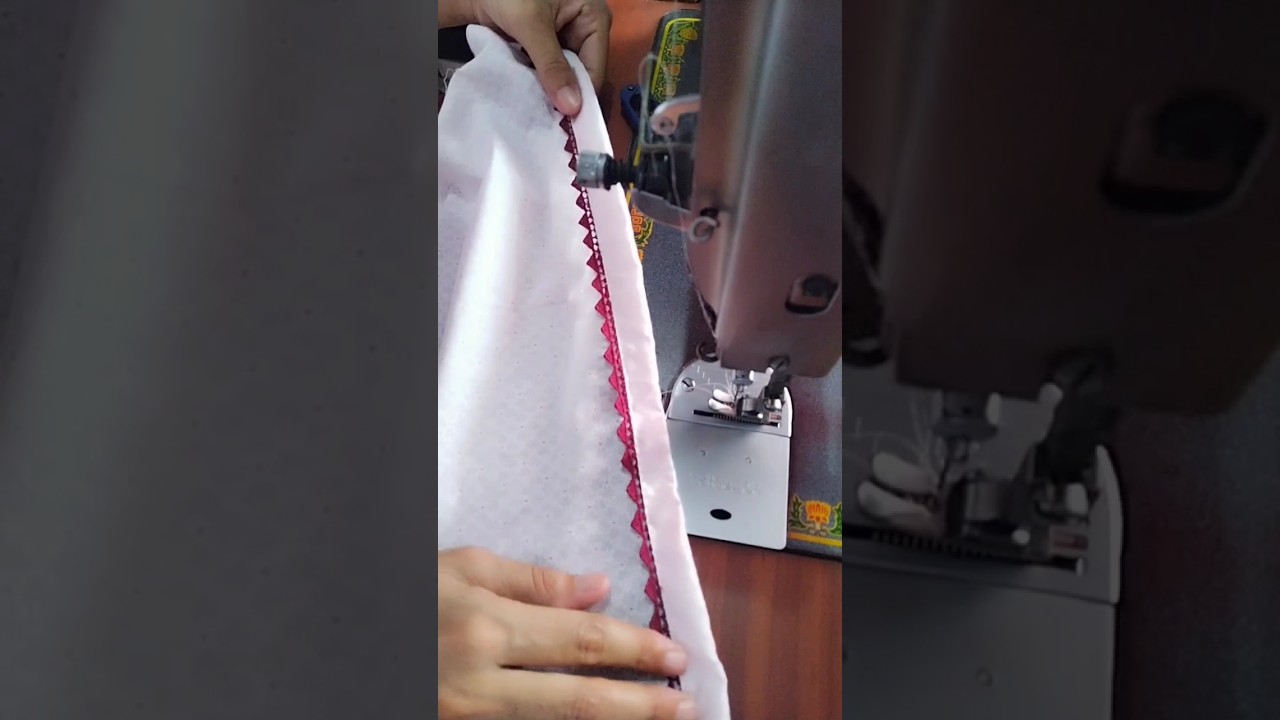 chalk me gum lace lagane ka trika 💓 sewing tips💡lace design