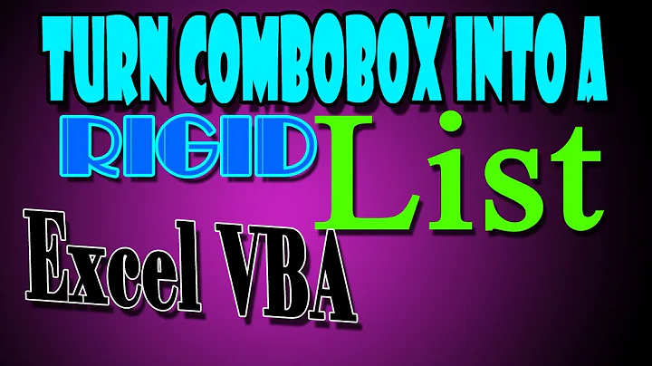 Disable Typing Over ComboBox Items - List Only in ComboBox in Excel VBA Dropdown