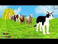 Paint Animals Gorilla Cow Lion Elephant Dinosaurs Dragons and T-Rex Fountain Crossing Animal Cartoon