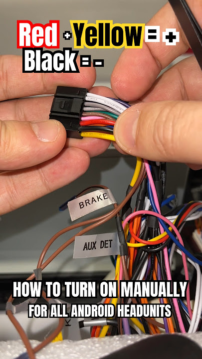 How to Turn On Any Android Headunits With A Wall Adapter | Wire Diagram   and -