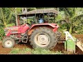 Mahindra 605 di goes to rotavator cultivater performance on solam land  mohantractorslife