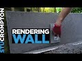 Rendering a wall in grey - Scratch coat rendering