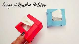 Easy Origami Tissue Box | DIY Napkin Box | How to make an Origami Tissue Paper Box