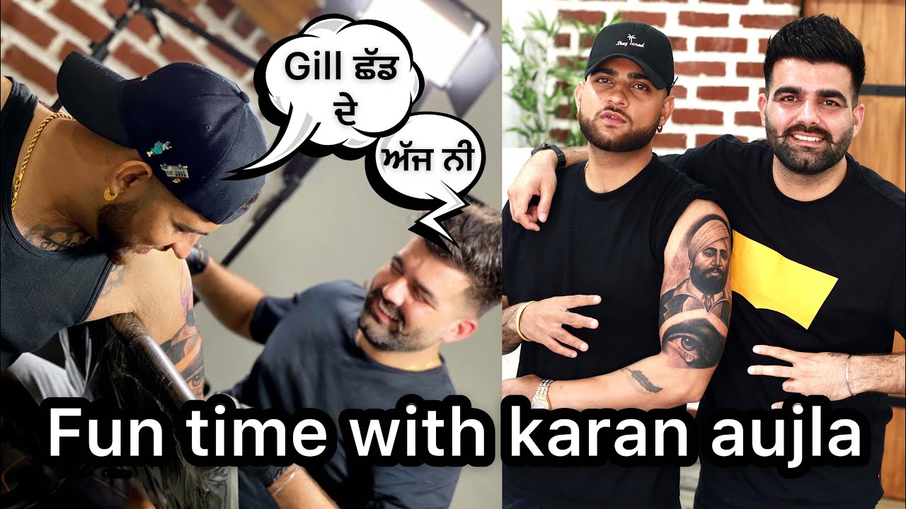 Karan Aujla Live Talking About Shehnaz Gill Having His Tattoo  Connect Fm  Canada Karan Aujla Tattoo  YouTube