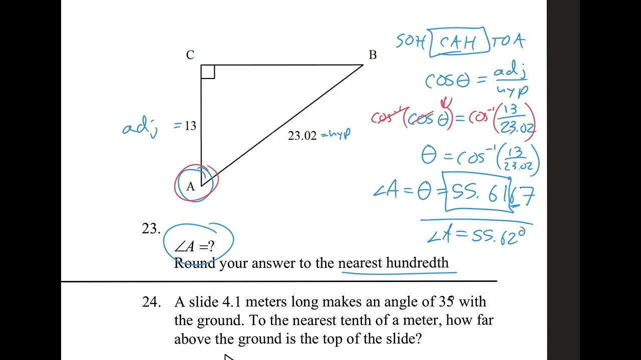 IM2 ch 8 Study Guide  #23 & 24
